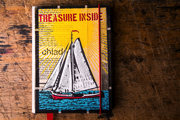 Treasure inside - mini notebook originální zápisník