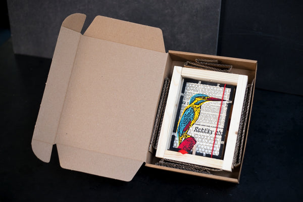 Kingfisher - mini notebook with frame originální obrázek